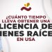 ¿Cuánto tiempo lleva obtener una licencia de bienes raíces?
