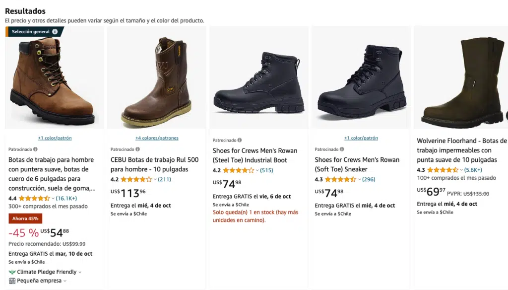 Mejores botas de trabajo para hombres seg n Amazon