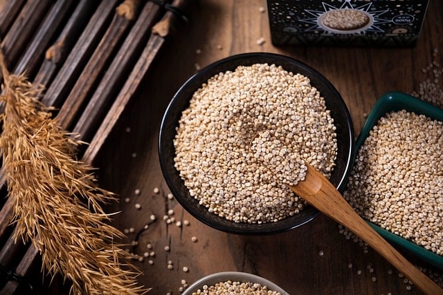 quinoa, grains, seeds