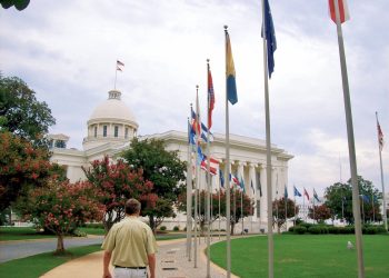 Alabama State Capitol building in Montgomery