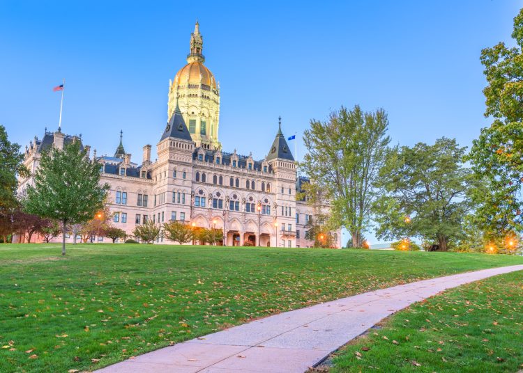 Connecticut State Capitol in Hartford, Connecticut, USA