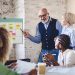 Discussing Business Model Canvas in Office