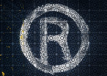 R Registered trademark symbol on non slip plastic flooring