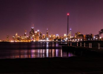 Vista de Chicago, Illinois, ciudad clave para emprender un negocio hispano